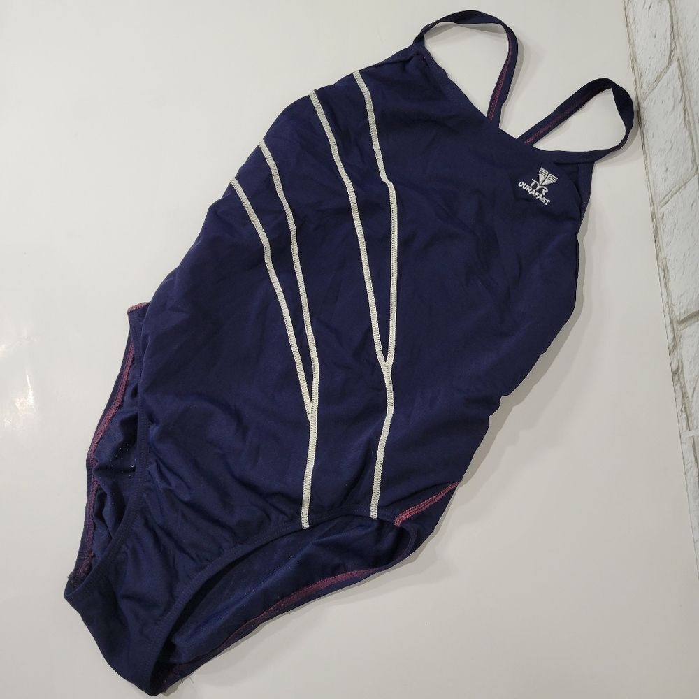TYR one-piece navy swimsuit